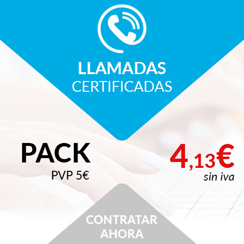 llamadas certificadas