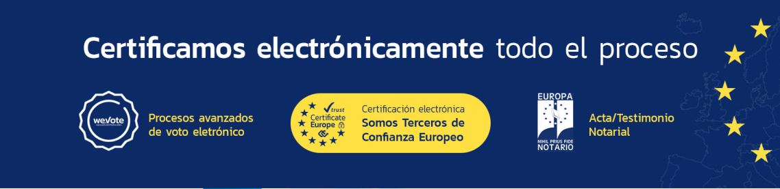 certificamos todo el proceso eVoto Certificado